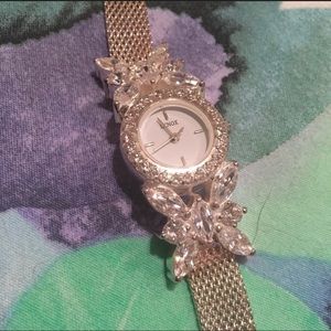Crystal Butterfly Watch - adjustable band